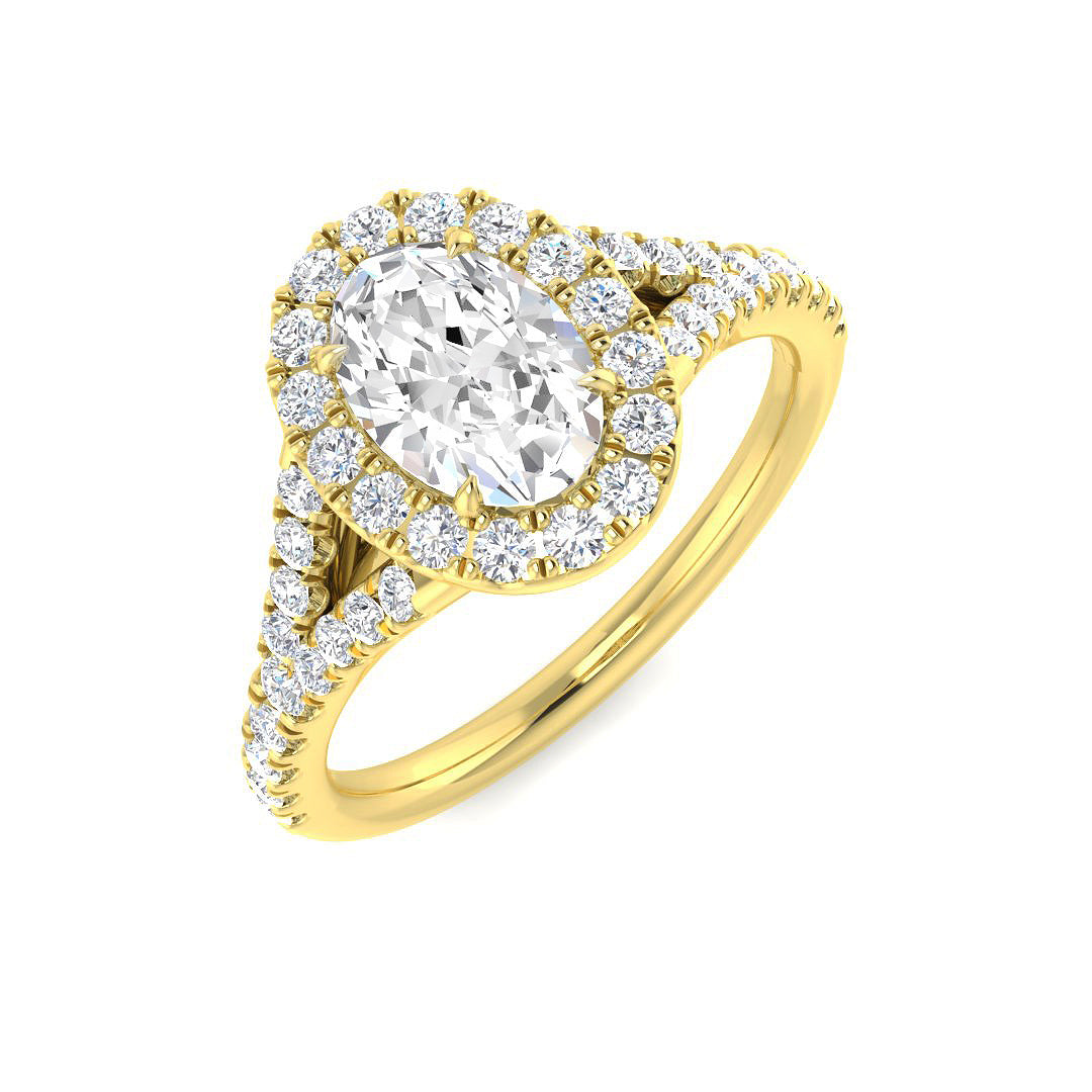 9ct Yellow Gold 1.16ct Laboratory Grown CVD Ring