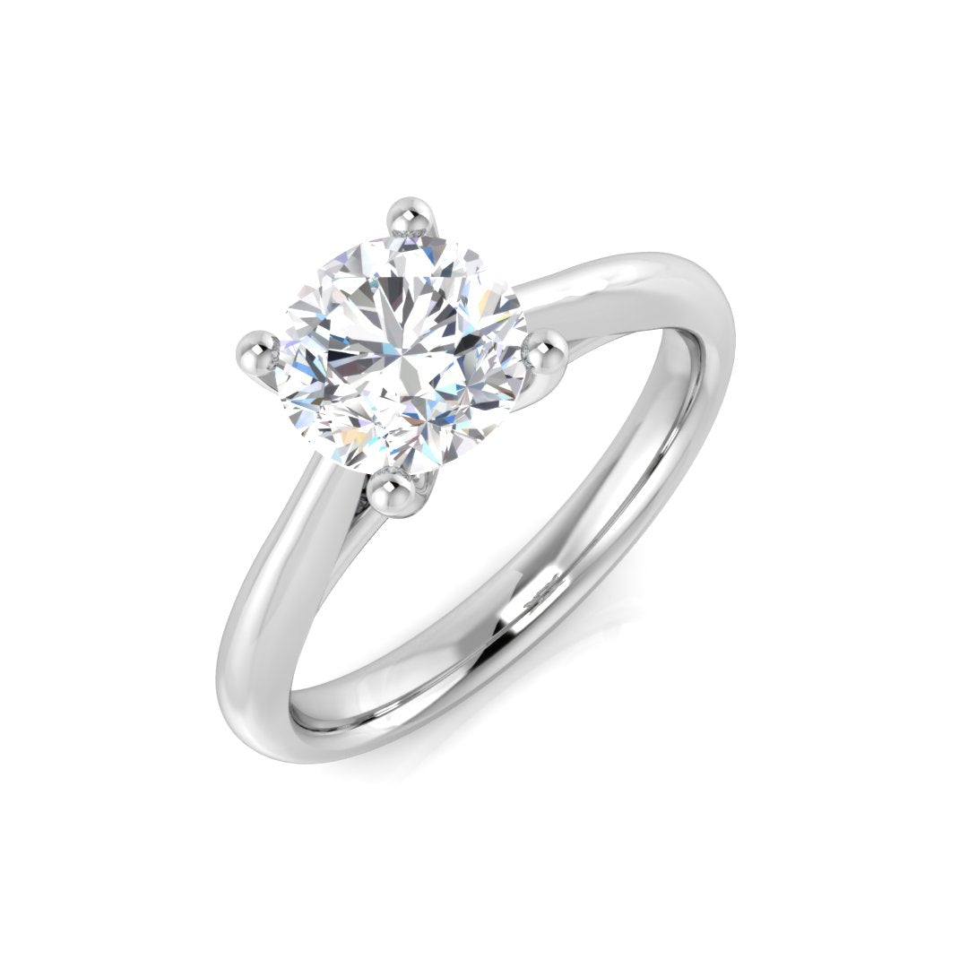Platinum 5.05ct M SI1 Diamond Ring