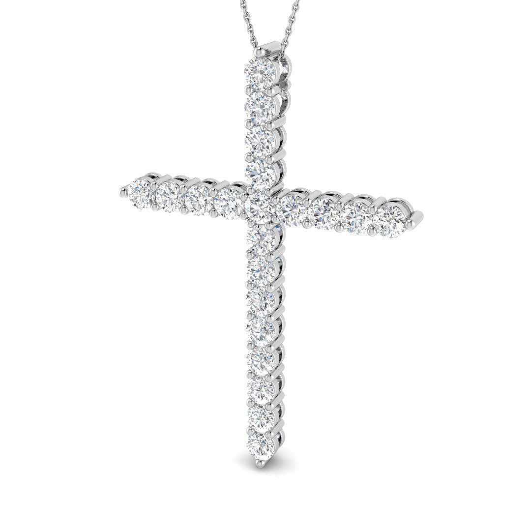 9ct White Gold 5.32ct G SI2 Diamond Pendant