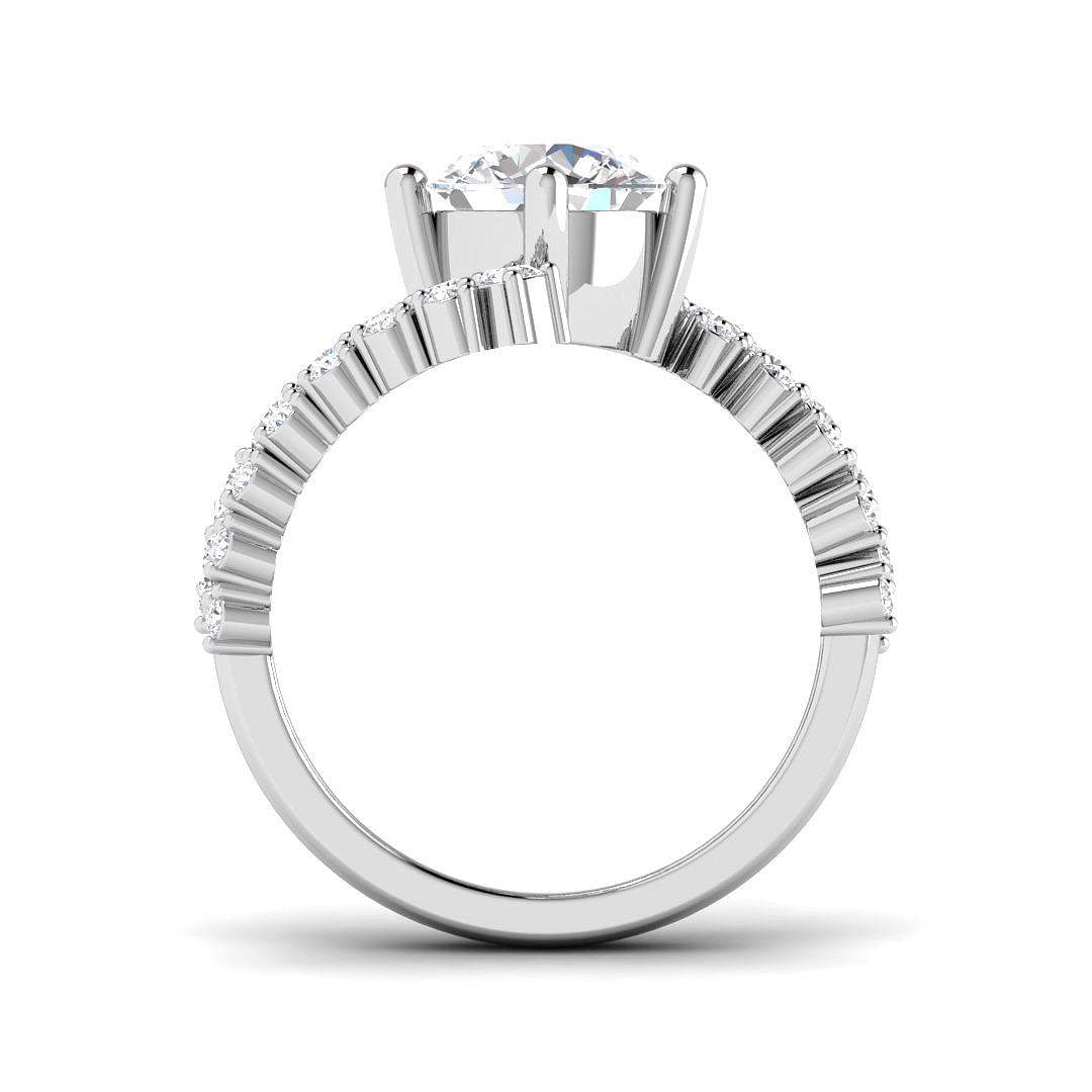 18ct White Gold 2.47ct E VS2 Laboratory Grown CVD Ring