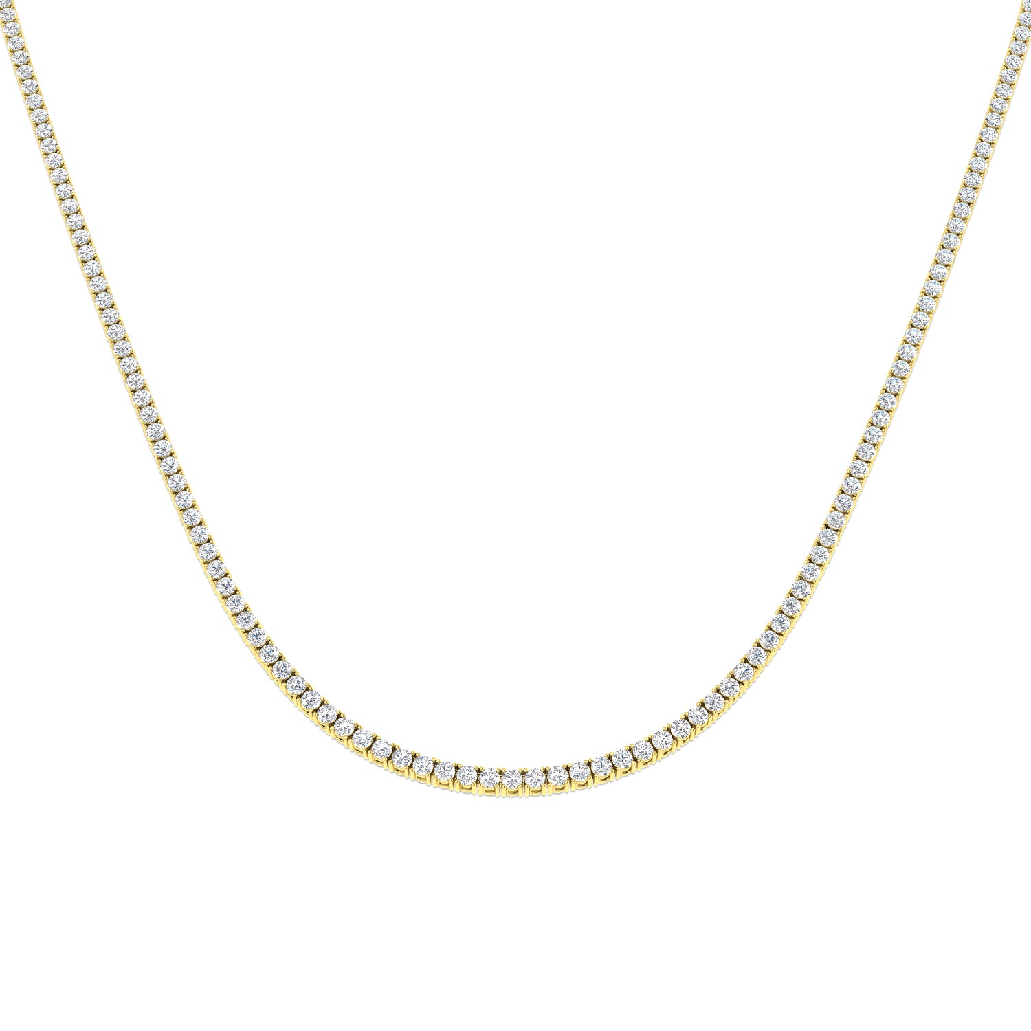 18ct Yellow Gold 5.52ct G SI2 Diamond Necklace
