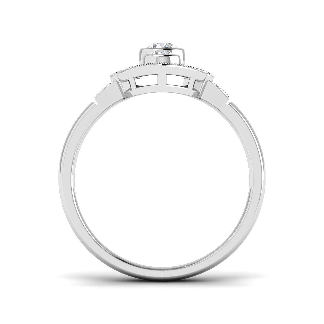 9ct White Gold 0.39ct G SI2 Diamond Ring