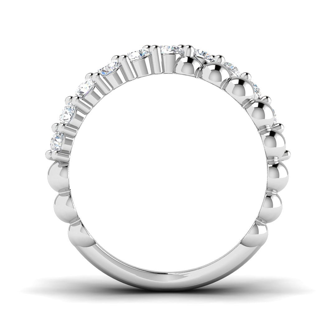 9ct White Gold 0.74ct Laboratory Grown CVD Ring