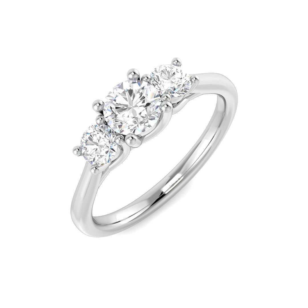 Platinum 0.88ct Laboratory Grown CVD Ring