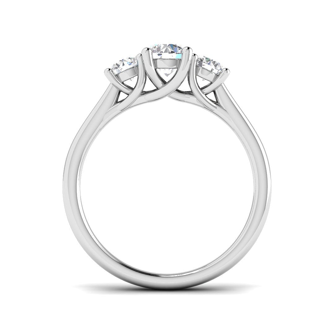 Platinum 0.88ct Laboratory Grown CVD Ring