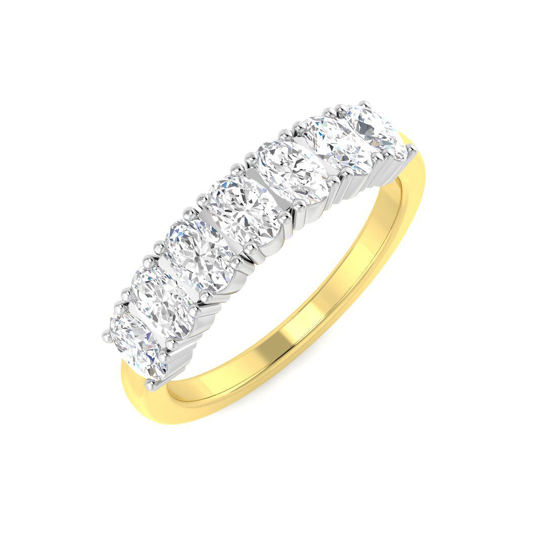 18ct Two-Tone Gold 1.04ct G SI1 Diamond Ring