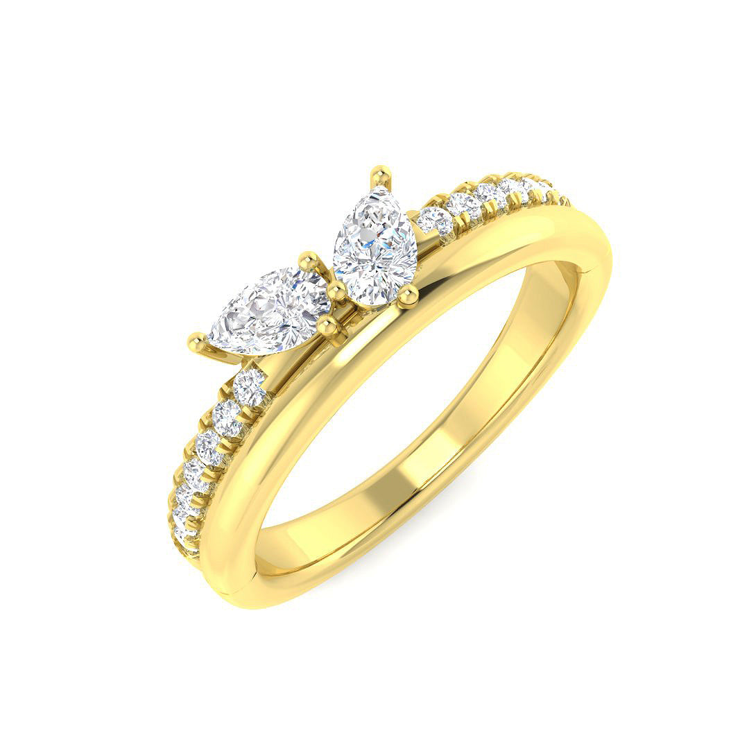 9ct Yellow Gold 0.51ct Diamond Ring