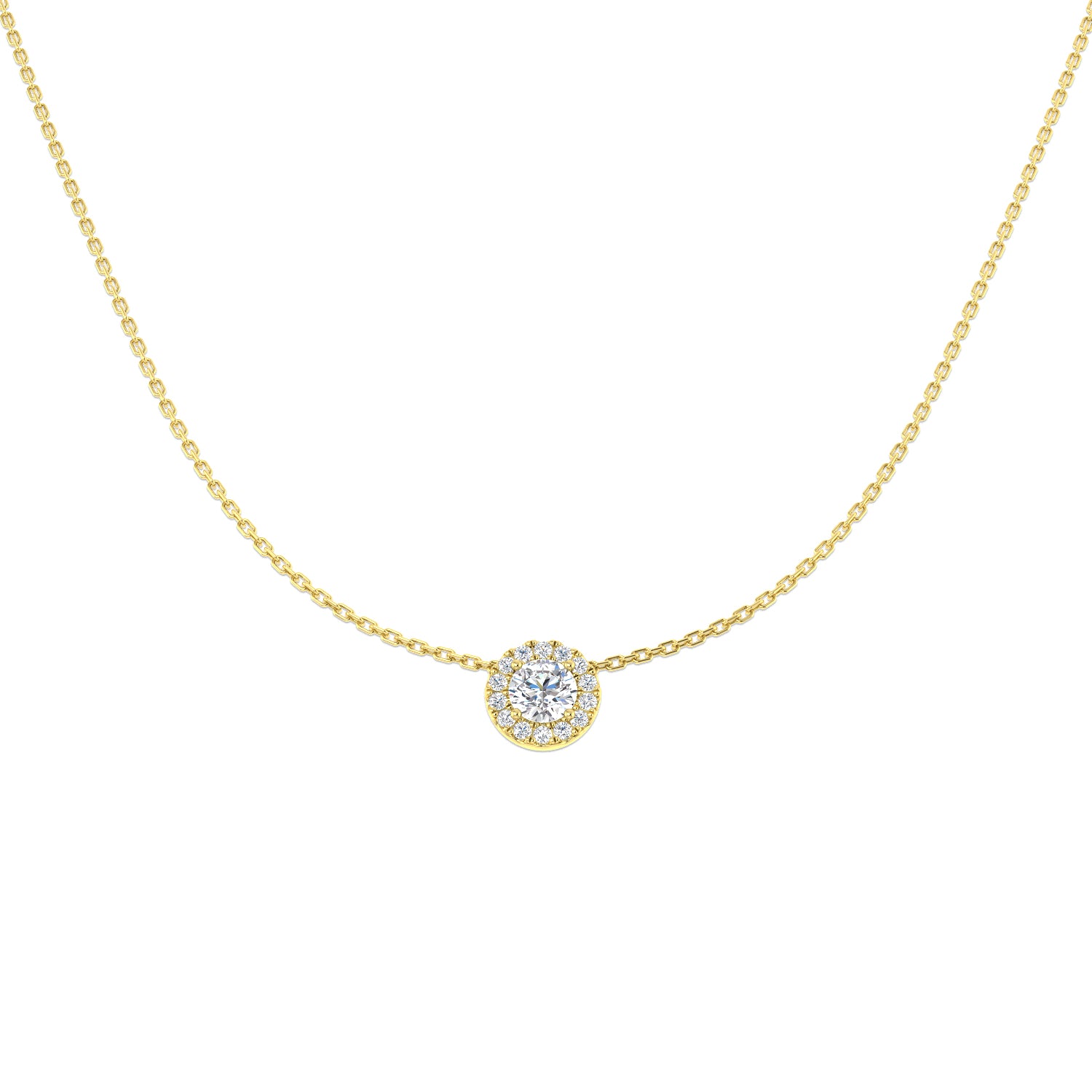 9ct Yellow Gold 0.67ct Laboratory Grown CVD Necklace