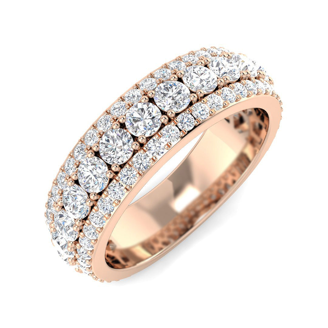 9ct Rose Gold 2.50ct Laboratory Grown CVD Ring