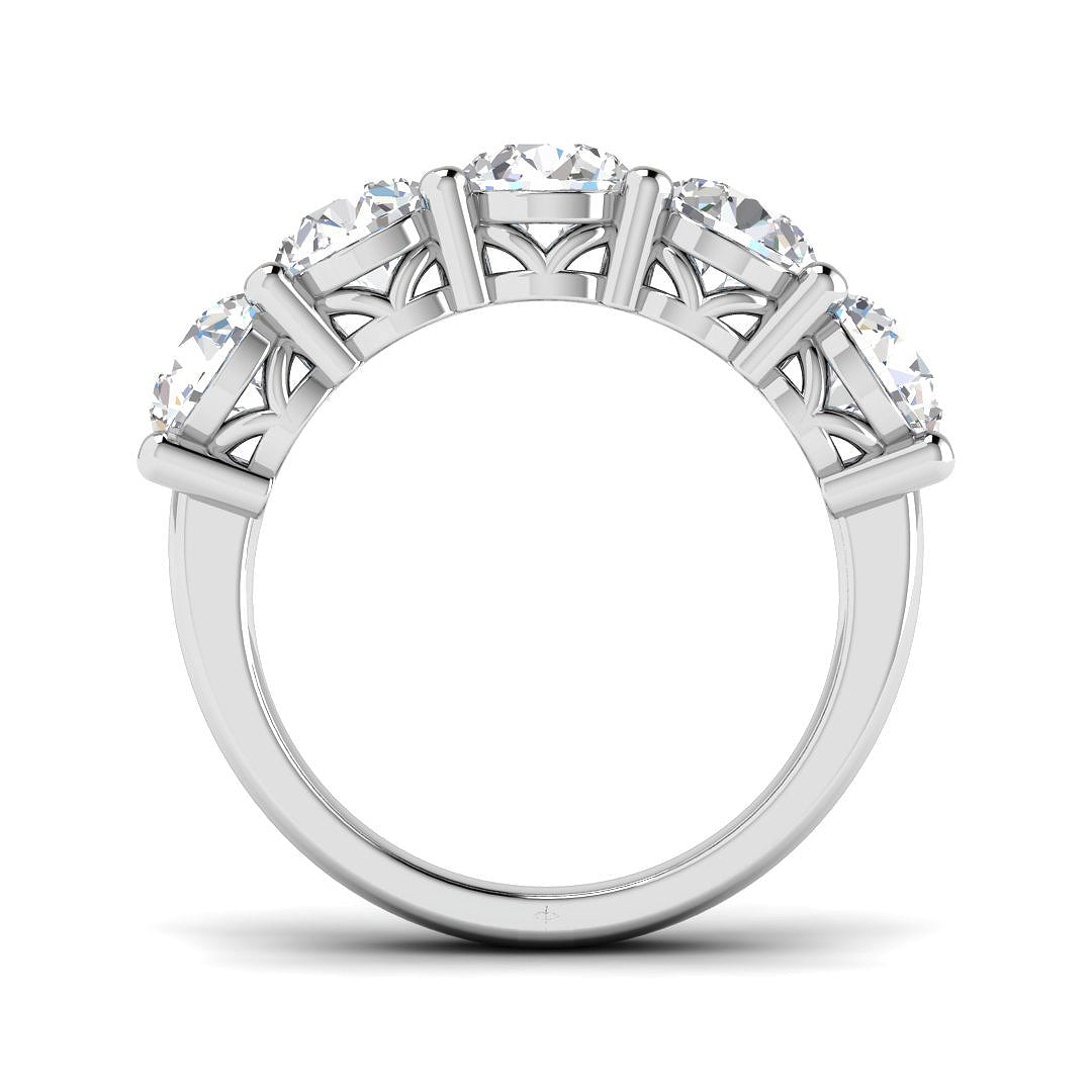 9ct White Gold 3.88ct Laboratory Grown CVD Ring