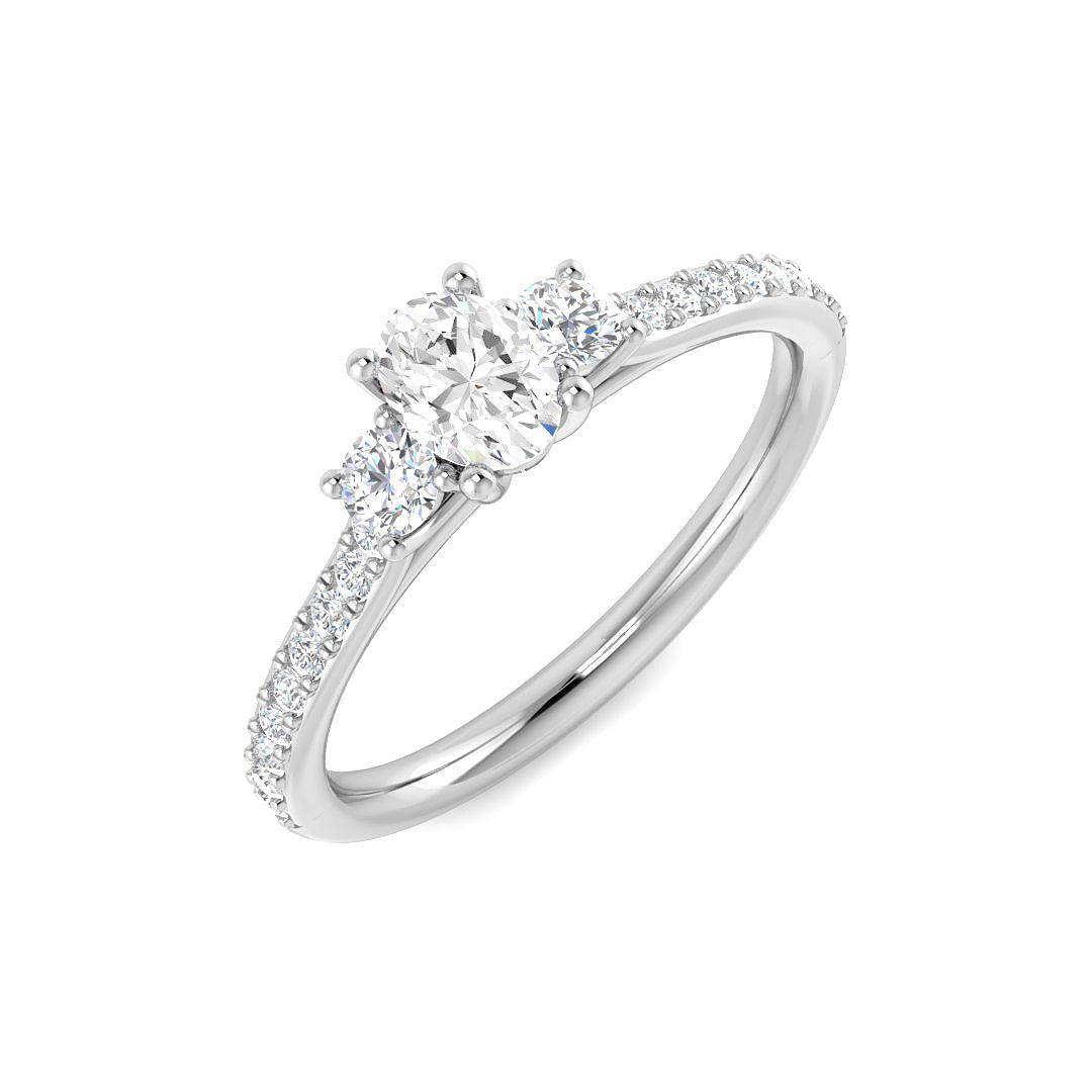 Platinum 0.60ct Diamond Ring