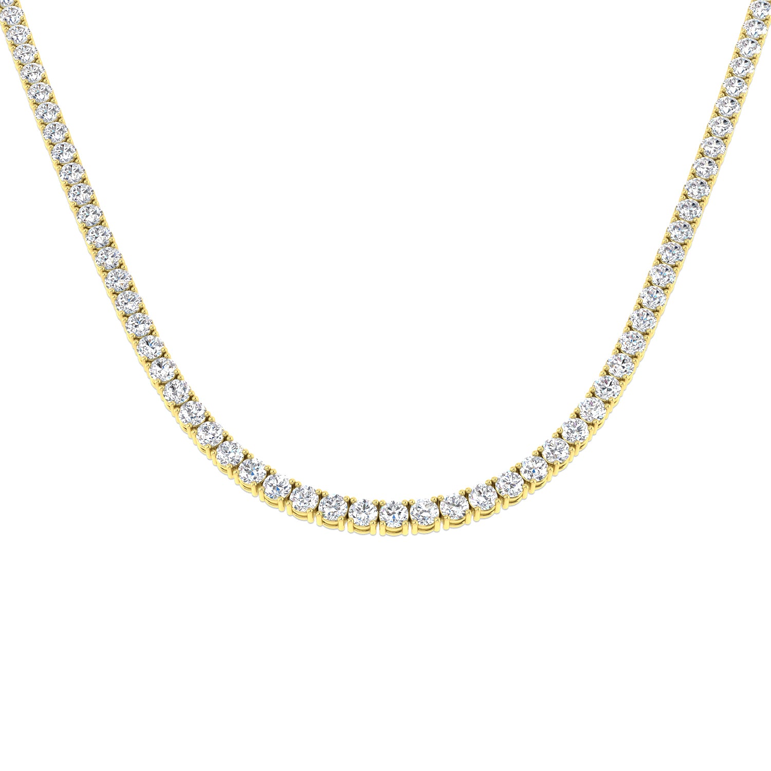 9ct Yellow Gold 26.49ct Laboratory Grown CVD Necklace