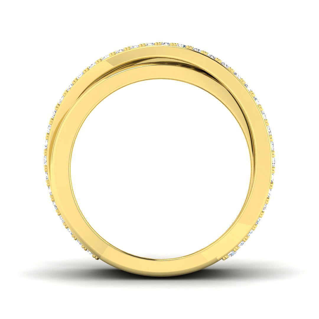 9ct Yellow Gold 0.78ct Laboratory Grown CVD Ring
