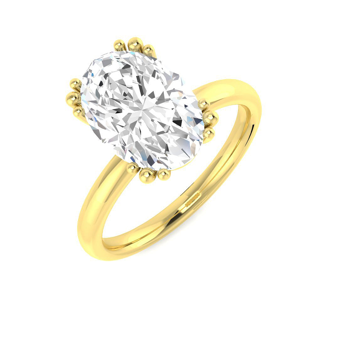 18ct Yellow Gold 2.34ct M VS2 Diamond Ring