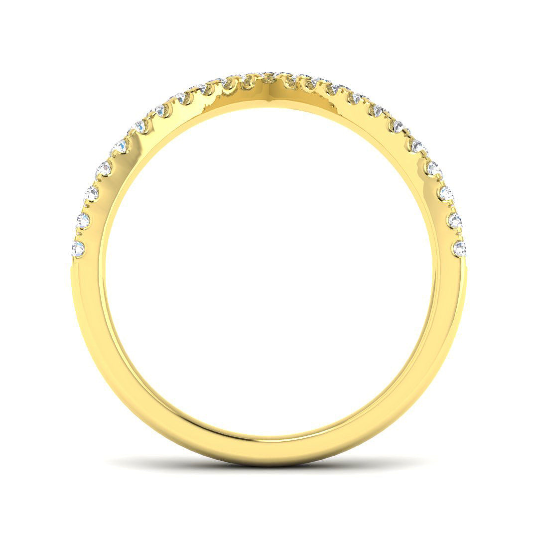 9ct Yellow Gold 0.22ct G SI2 Diamond Ring