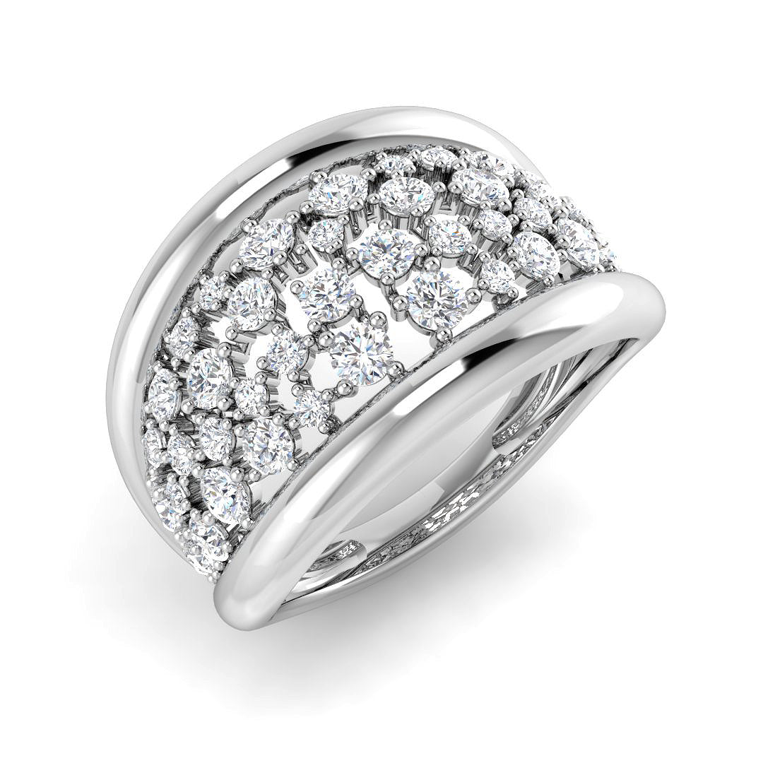9ct White Gold 1.02ct Laboratory Grown CVD Ring