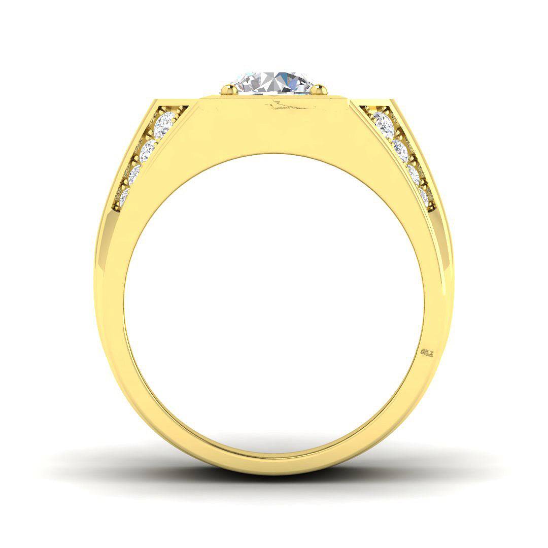 9ct Yellow Gold 2.42ct Laboratory Grown CVD Ring