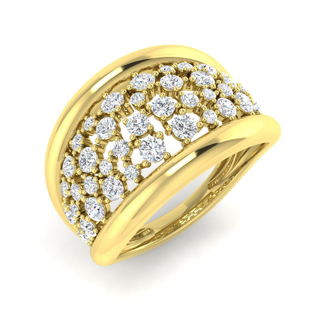 9ct Yellow Gold 1.02ct Laboratory Grown CVD Ring