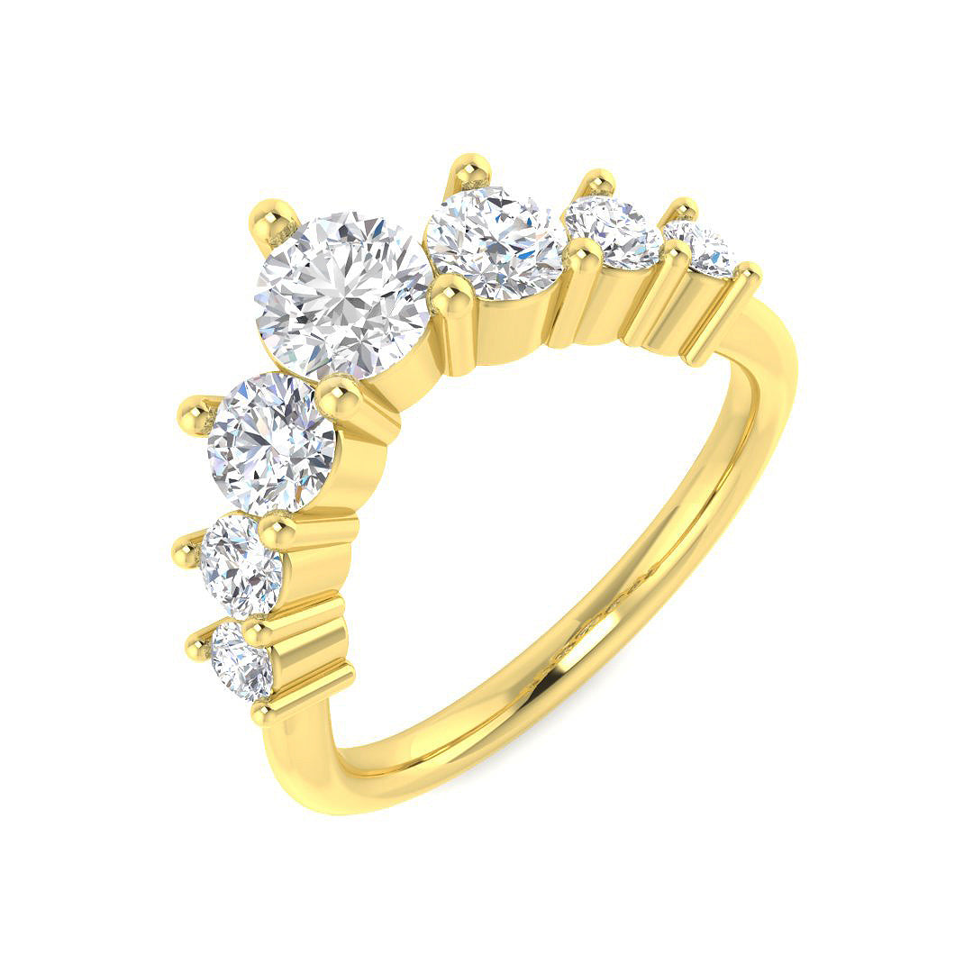 9ct Yellow Gold 1.34ct Laboratory Grown CVD Ring