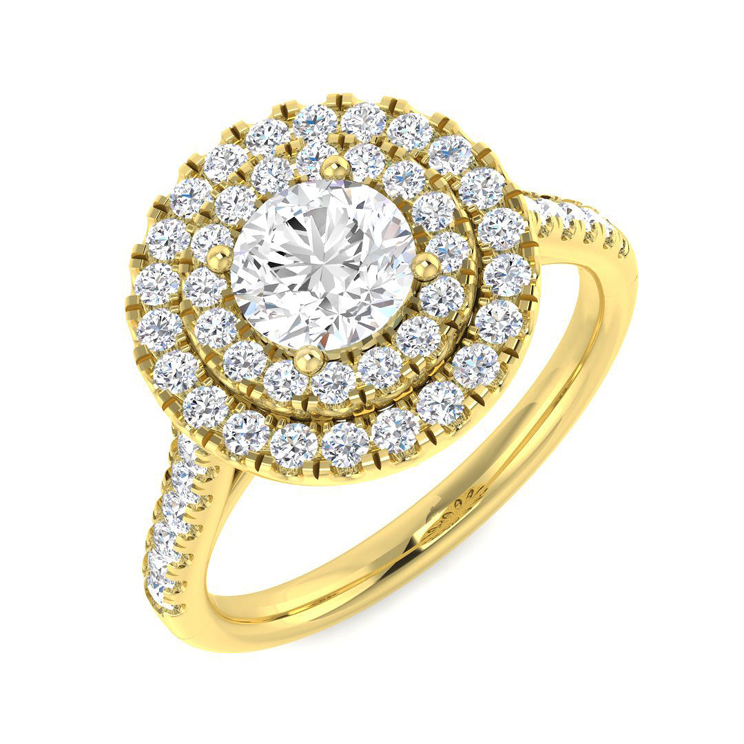 9ct Yellow Gold 1.75ct Laboratory Grown CVD Ring