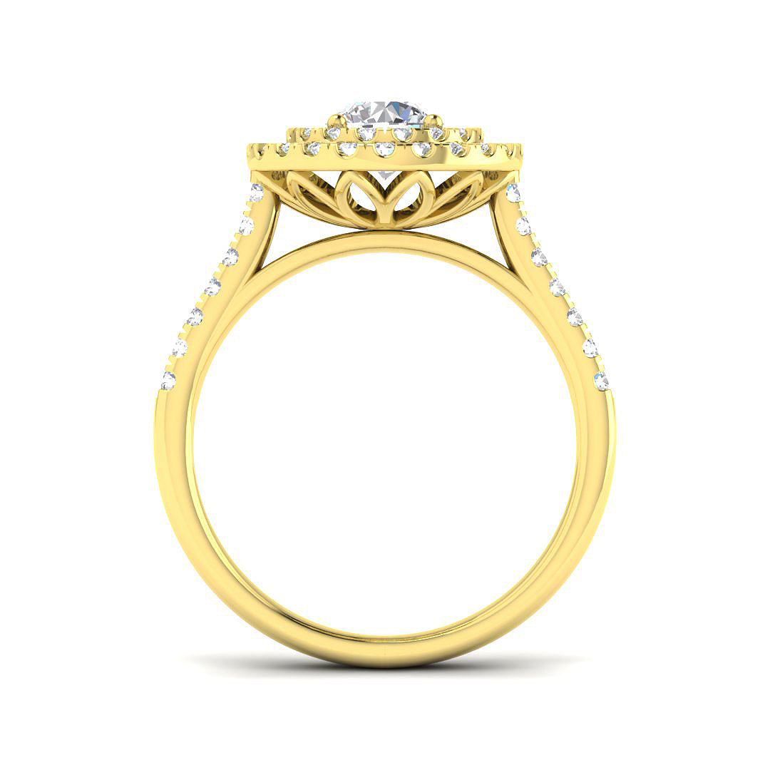 9ct Yellow Gold 1.75ct Laboratory Grown CVD Ring