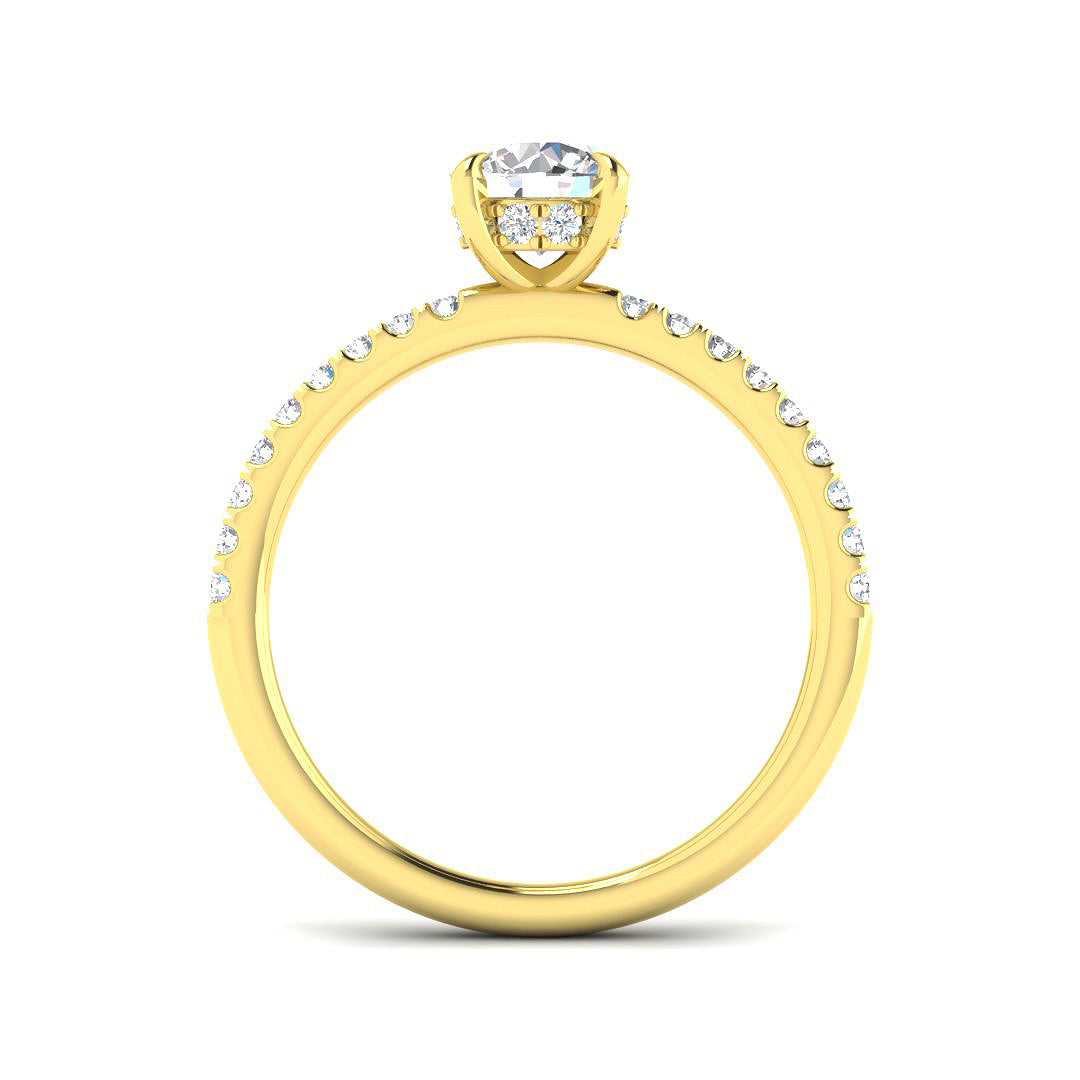 9ct Yellow Gold 1.02ct Laboratory Grown CVD Ring