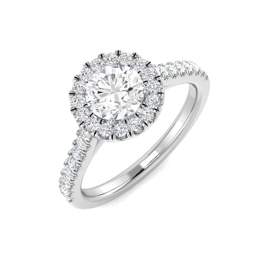 Platinum 1.40ct E VS2 Laboratory Grown CVD Ring