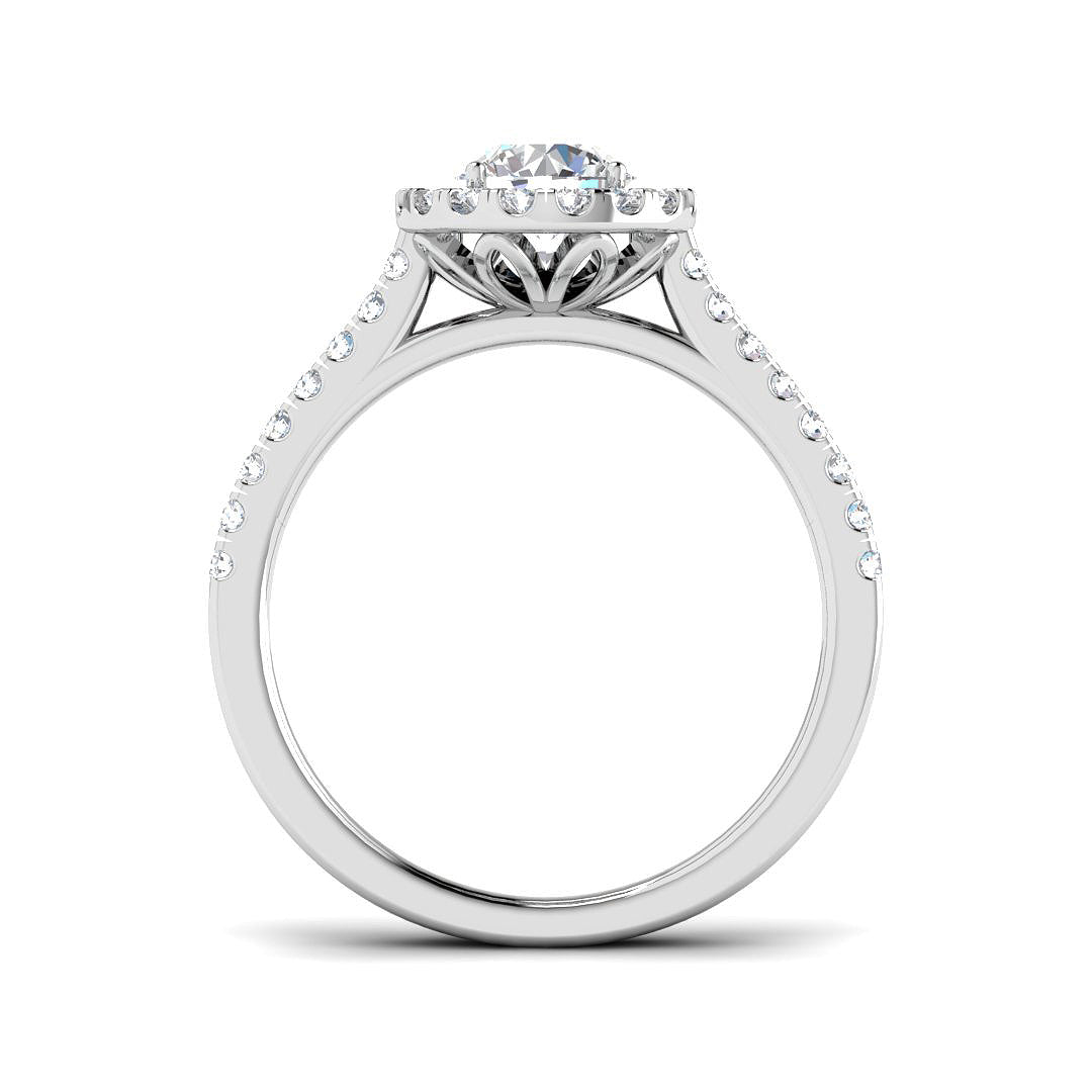 Platinum 1.05ct E VS2 Laboratory Grown CVD Ring
