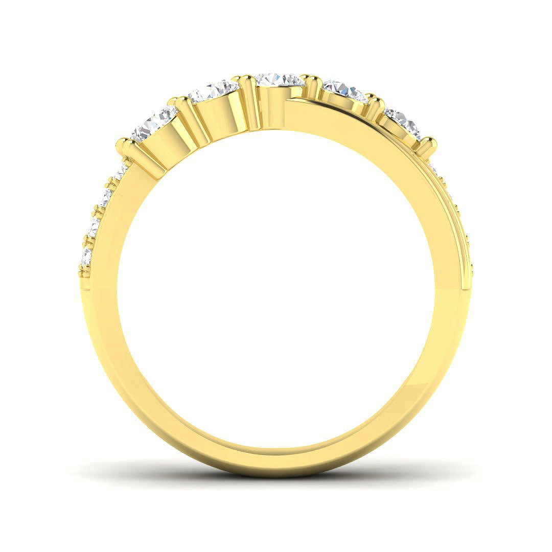 9ct Yellow Gold 0.93ct Laboratory Grown CVD Ring