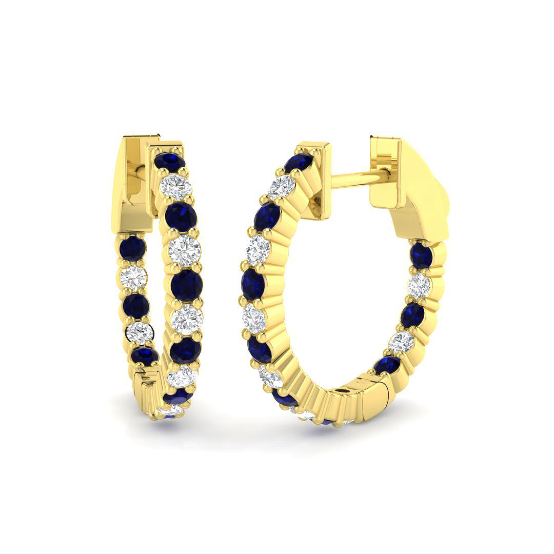9ct Yellow Gold 0.75ct G SI2 Diamond Earrings