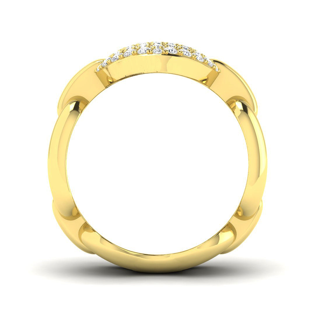 9ct Yellow Gold 0.55ct Laboratory Grown CVD Ring