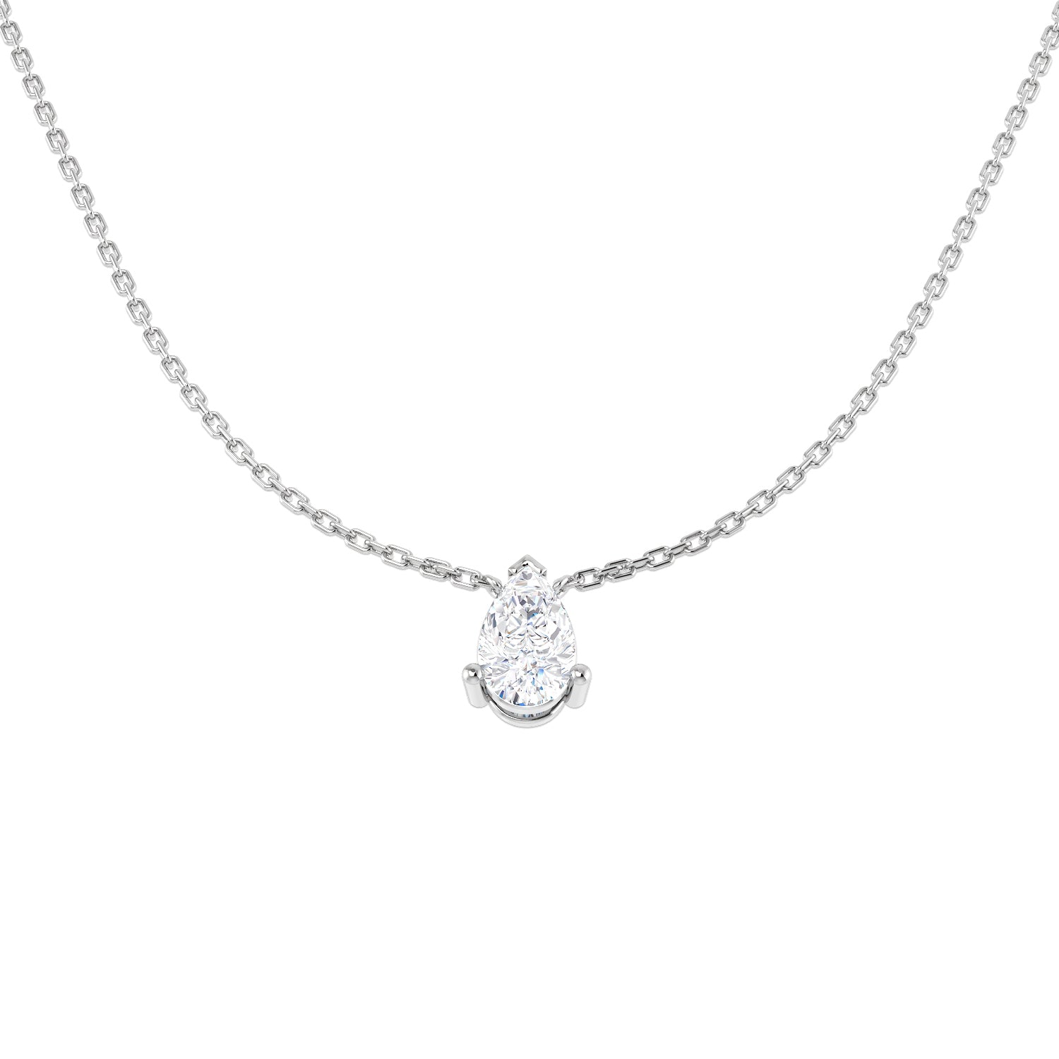 18ct White Gold 0.78ct Laboratory Grown CVD Necklace