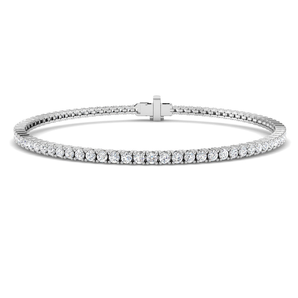 9ct White Gold 2.23ct G SI2 Diamond Bracelet