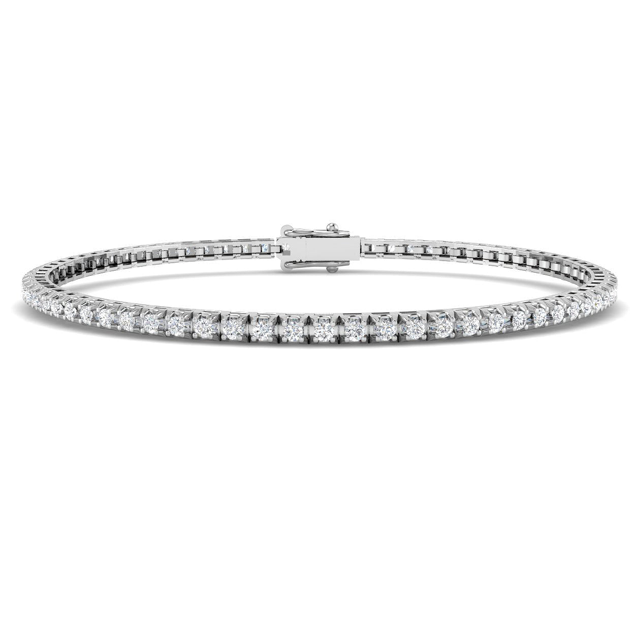 9ct White Gold 1.23ct G SI2 Diamond Bracelet