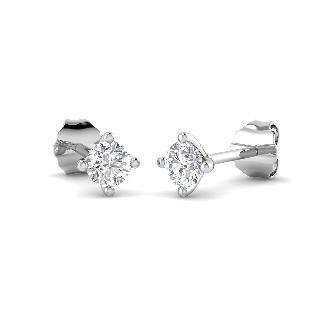 9ct White Gold 0.37ct Laboratory Grown CVD Earrings