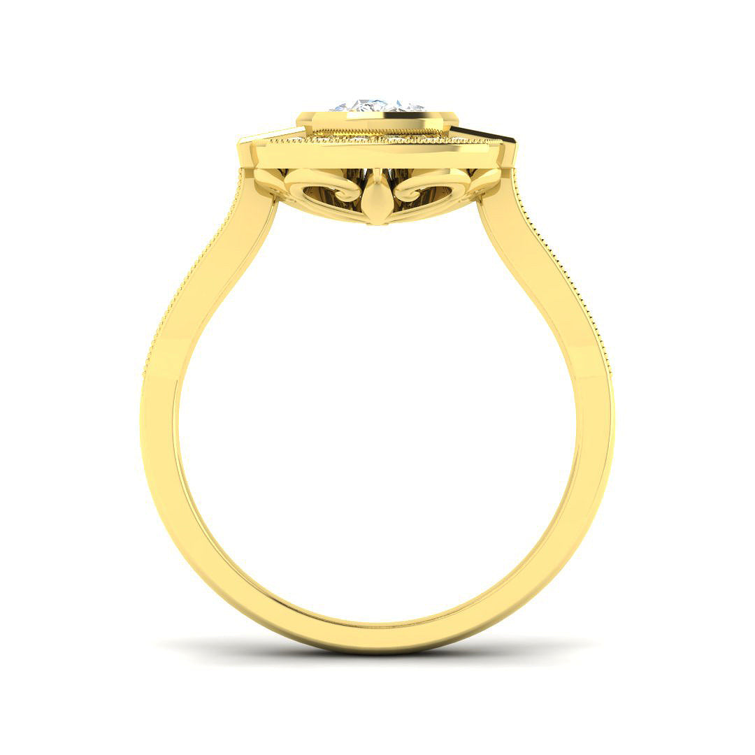 18ct Yellow Gold 1.71ct K VS2 Diamond Ring