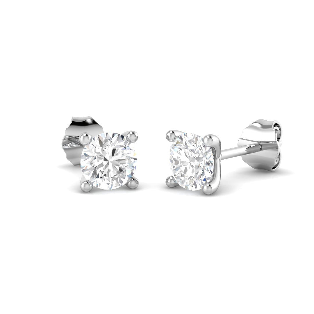18ct White Gold 1.02ct G VS2 Diamond Earrings