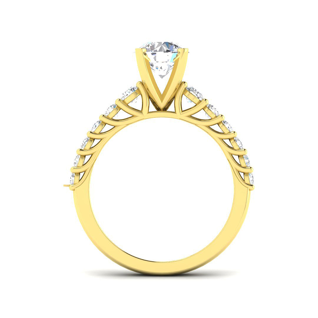 18ct Yellow Gold 1.64ct E VS2 Laboratory Grown CVD Ring