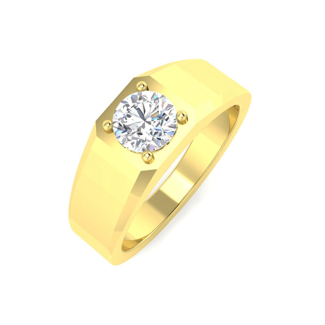 9ct Yellow Gold 1.03ct Laboratory Grown CVD Ring