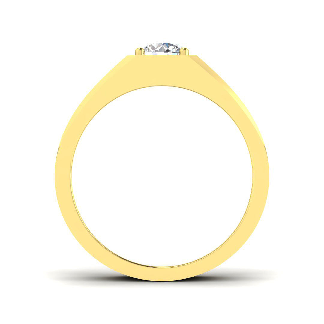 9ct Yellow Gold 1.03ct Laboratory Grown CVD Ring