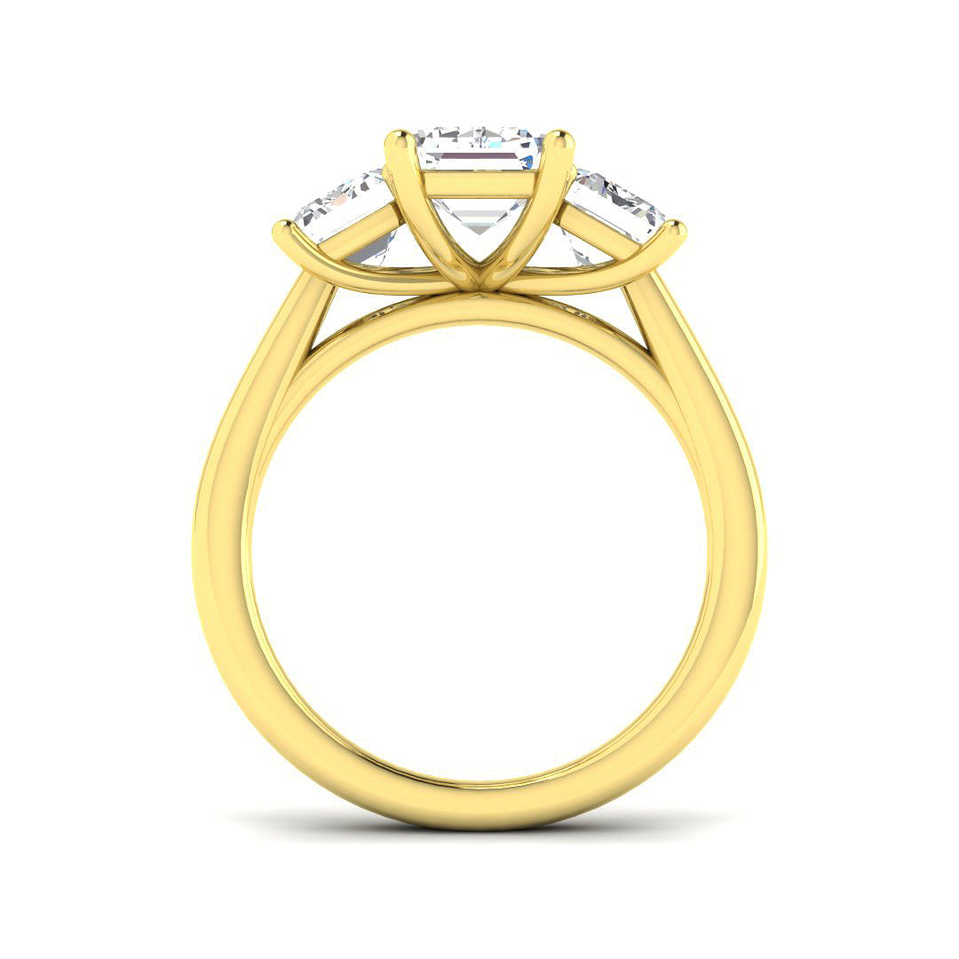 18ct Yellow Gold 2.92ct D SI2 Diamond Ring