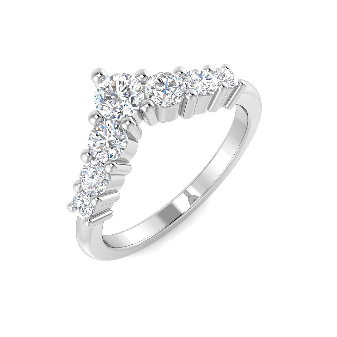 9ct White Gold 0.78ct G SI2 Diamond Ring