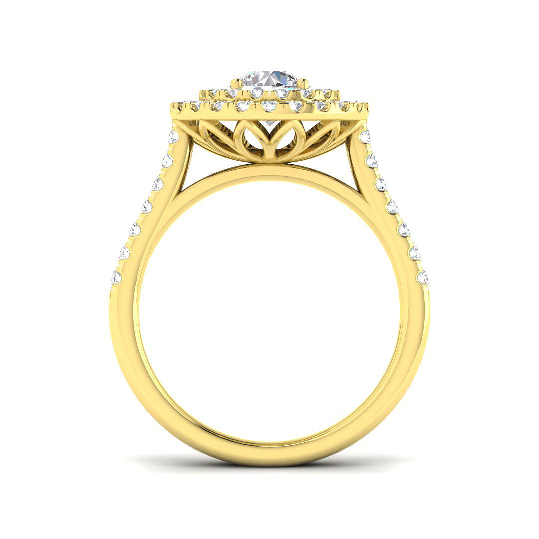 18ct Yellow Gold 1.43ct Laboratory Grown CVD Ring