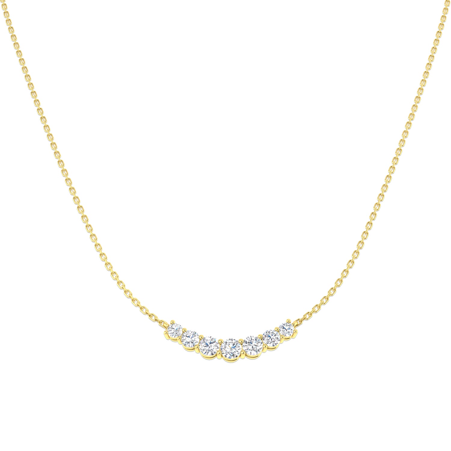 18ct Yellow Gold 0.93ct G SI2 Diamond Necklace