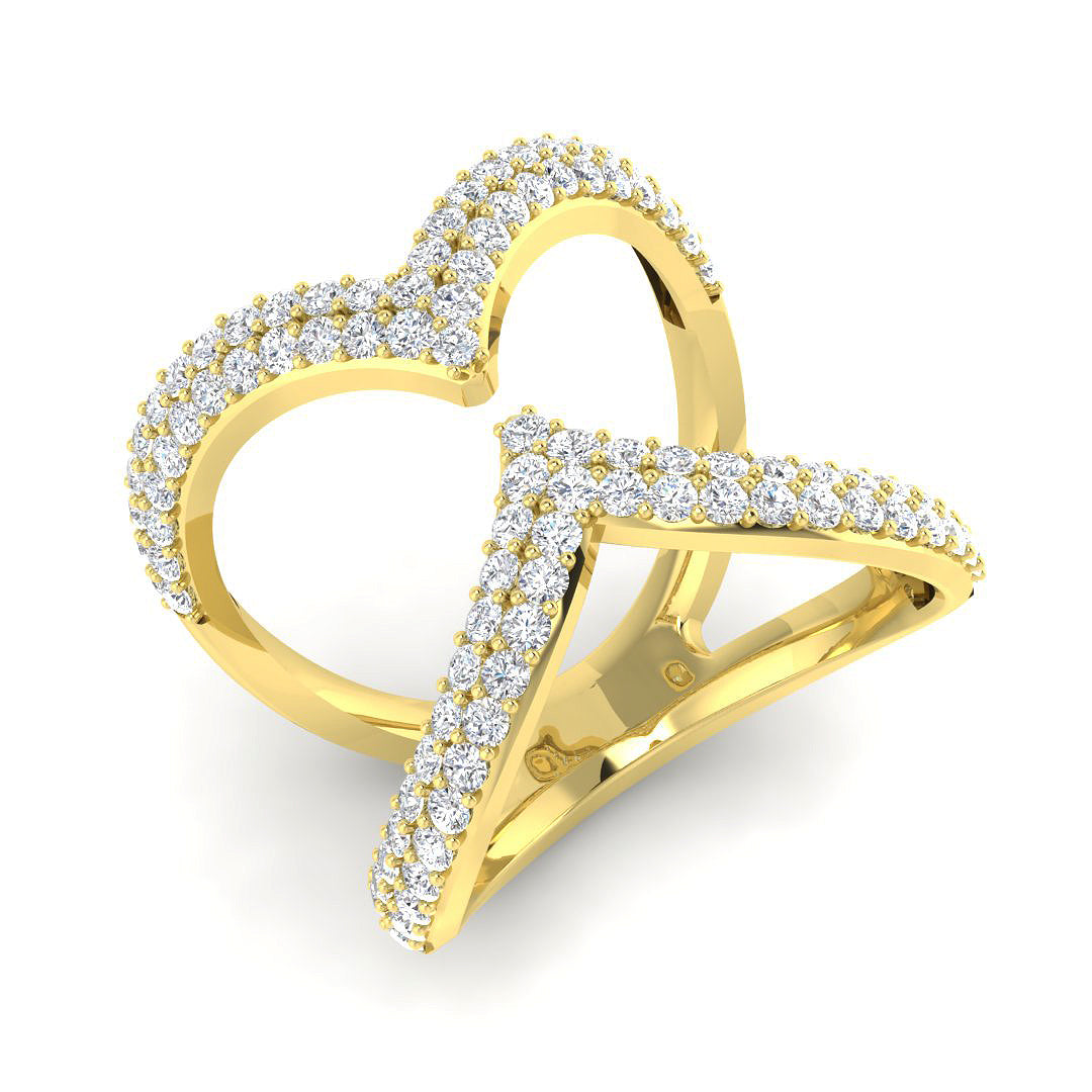 9ct Yellow Gold 1.16ct Laboratory Grown CVD Ring
