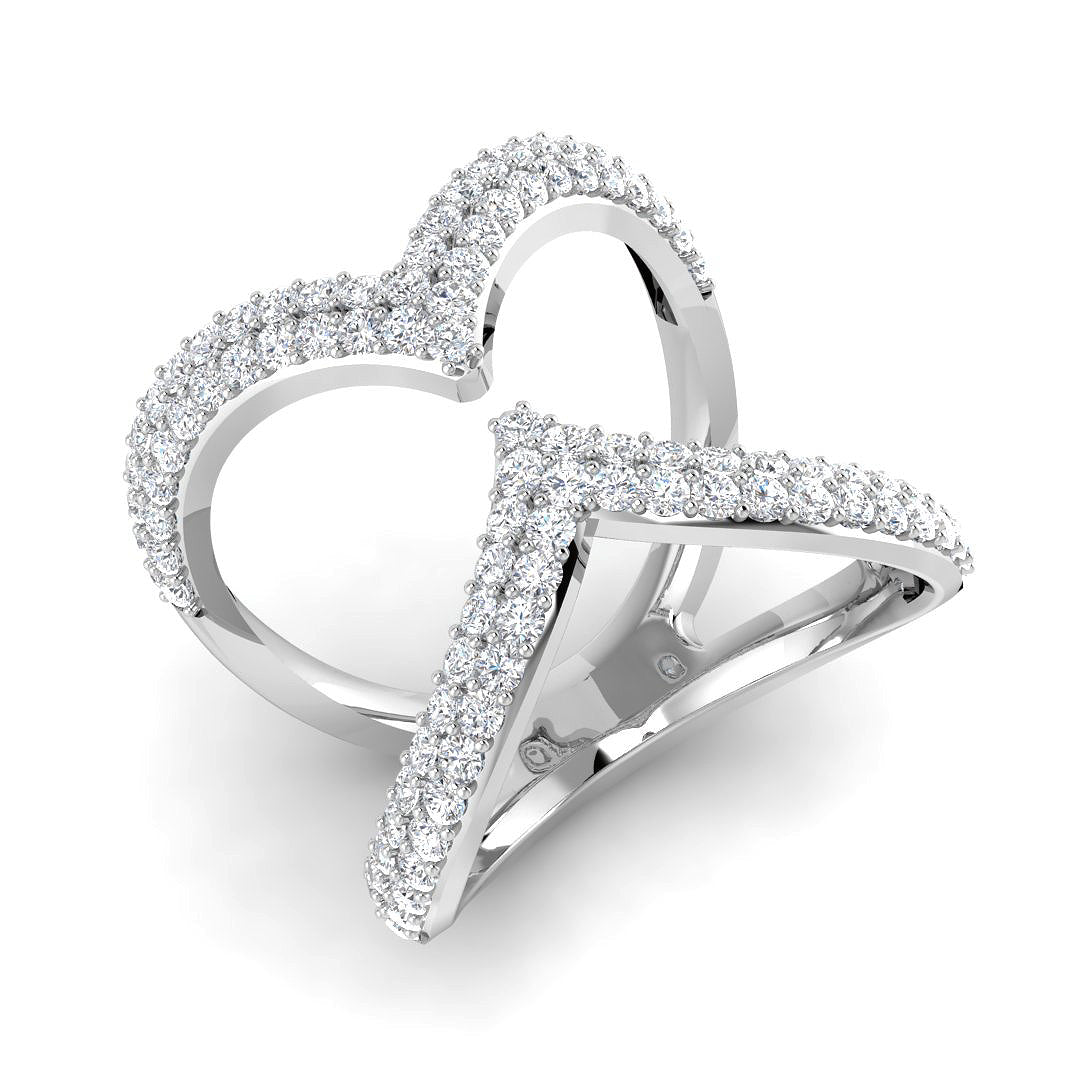 9ct White Gold 1.16ct Laboratory Grown CVD Ring