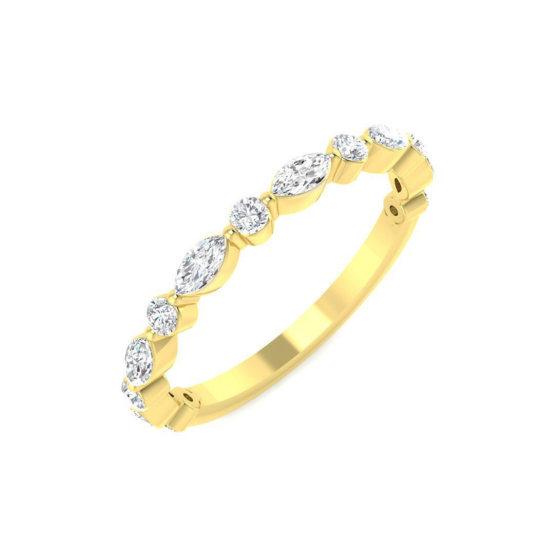 9ct Yellow Gold 0.51ct Laboratory Grown CVD Ring