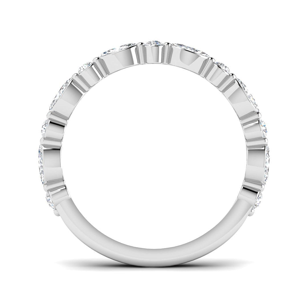 9ct White Gold 0.51ct Laboratory Grown CVD Ring
