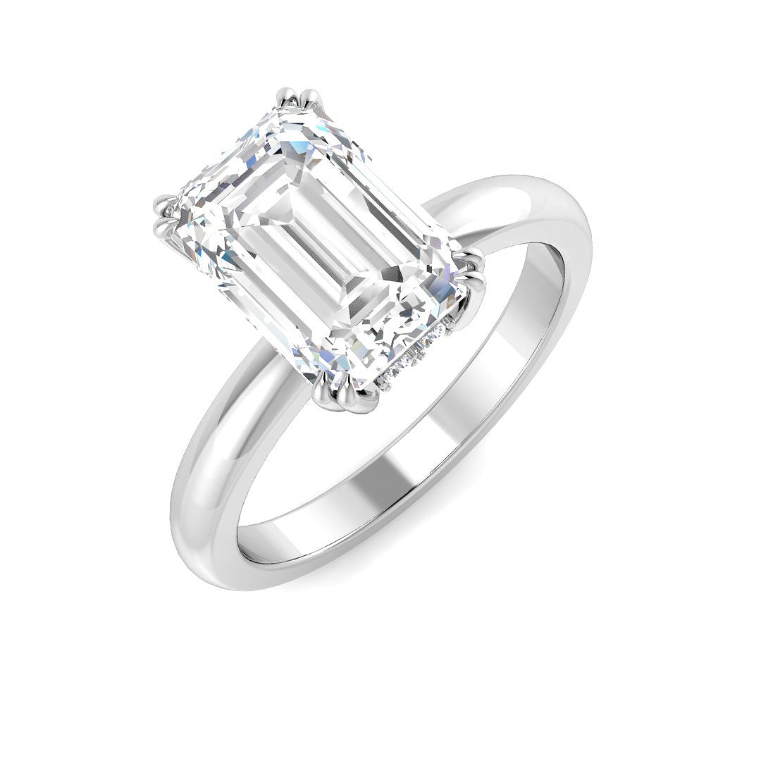 Platinum 3.14ct E VS2 Laboratory Grown CVD Ring