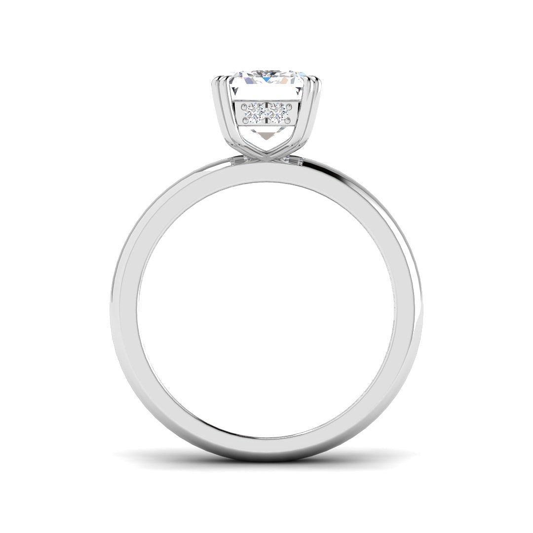 Platinum 3.14ct E VS2 Laboratory Grown CVD Ring